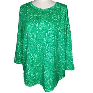 Crown & Ivy Pullover 3/4” Length Sleeves Size Large